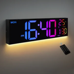16" Digital Wall Clock with Remote